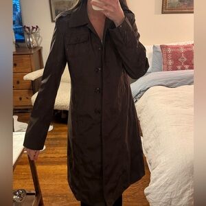 Kenneth Cole Reaction Dark Brown Trench Coat